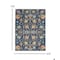 Homeroots 5 x 7 ft. Navy Blue Floral Buds Area Rug 385229 - alternate 2